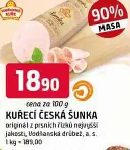 Trefa KUŘECÍ ČESKÁ ŠUNKA 100g nabídka