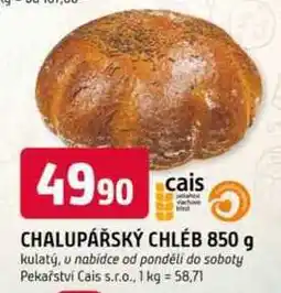 Trefa CHALUPÁŘSKÝ CHLÉB 850 g nabídka