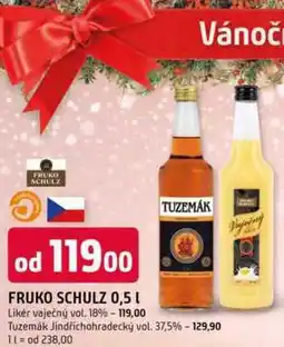 Trefa FRUKO SCHULZ Tuzemák Jindřichohradecký vol. 37,5% 0,5l nabídka