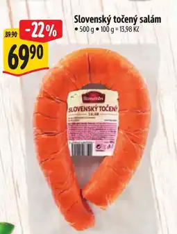 Albert Slovenský točený salám nabídka