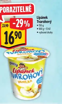 Albert Lipánek Tvarohový nabídka