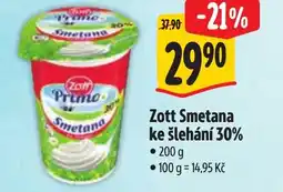Albert Zott Smetana ke šlehání 30% nabídka