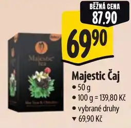 Albert Majestic Čaj nabídka