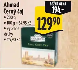 Albert Ahmad černý čaj nabídka