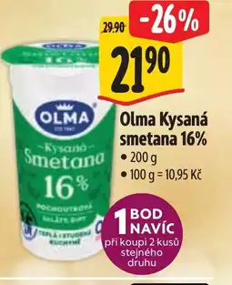 Albert OLMA Kysana- Smetana 16% nabídka