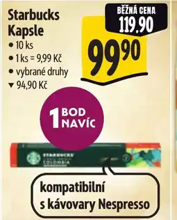 Albert Starbucks Kapsle nabídka