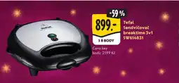 Albert Tefal Sendvičovač breaktime 3v1 SW614831 nabídka