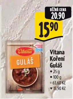 Albert Vitana Koření Guláš nabídka