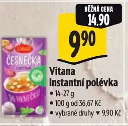 Albert Vitana Instantní polévka nabídka