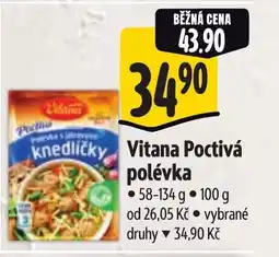 Albert Vitana Poctivá polévka nabídka