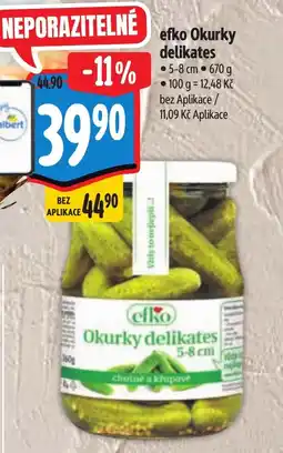 Albert Efko Okurky delikates nabídka