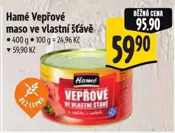 Albert Hamé Vepřové maso ve vlastní šťávě nabídka