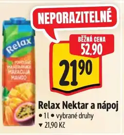 Albert Relax Nektar a nápoj nabídka