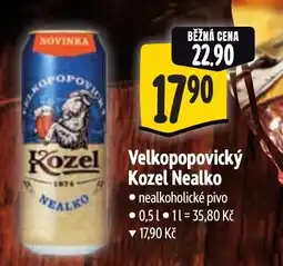 Albert Velkopopovický Kozel Nealko nabídka