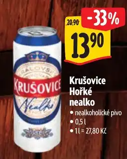 Albert Krušovice Hořké nealko nabídka