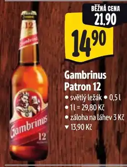 Albert Gambrinus Patron 12 nabídka