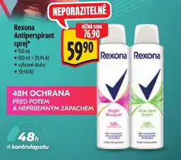 Albert Rexona Antiperspirant sprej nabídka