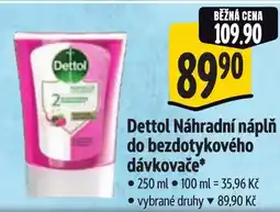 Albert Dettol Náhradní náplň do bezdotykového dávkovače nabídka