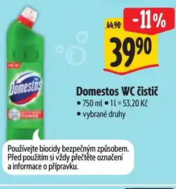 Albert Domestos WC čistič nabídka