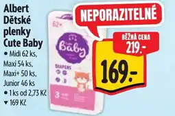 Albert Albert Dětské plenky Cute Baby nabídka