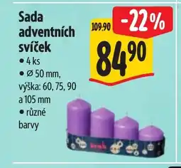 Albert Sada adventních svíček nabídka