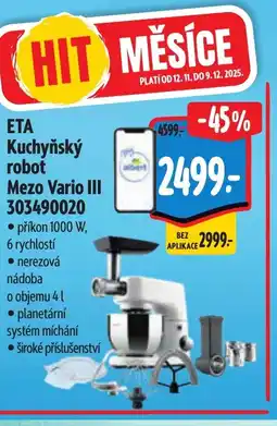 Albert ETA Kuchyňský robot Mezo Vario III 303490020 nabídka