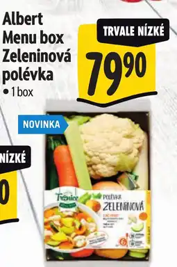 Albert Albert Menu box Zeleninová polévka nabídka