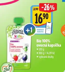 Albert Nature's Promise Kids Bio 100% ovocná kapsička nabídka