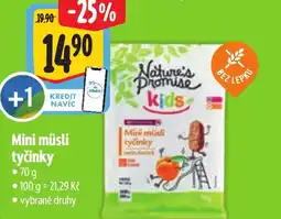 Albert Nature's Promise Kids Mini müsli tyčinky nabídka