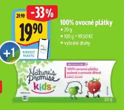 Albert Nature's Promise Kids100% ovocné plátky nabídka