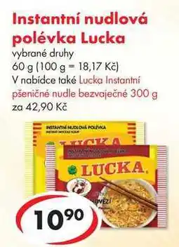 CBA Instantní nudlová polévka Lucka, 60 g nabídka