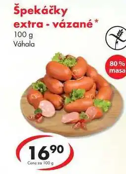 CBA Špekáčky extra - vázané, 100 g nabídka