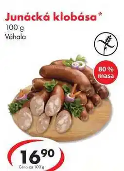 CBA Junácká klobása, 100 g nabídka