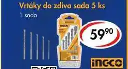 CBA Vrtáky do zdiva sada, 5 ks nabídka