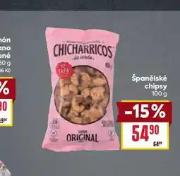 Billa Španělské chipsy 100 g nabídka