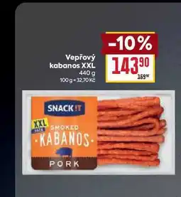 Billa Vepřový kabanos XXL 440 g nabídka