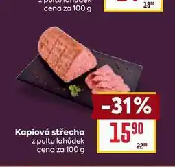 Billa Kapiová střecha z pultu lahůdek cena za 100 g nabídka