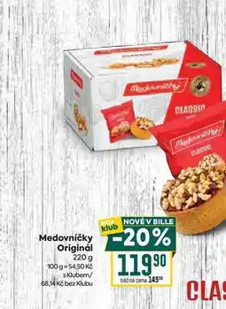 Billa Medovníčky Originál 220 g nabídka
