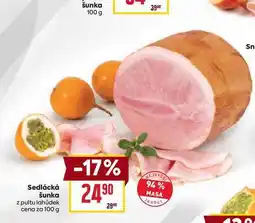 Billa Sedlácká šunka z pultu lahůdek cena za 100 g nabídka