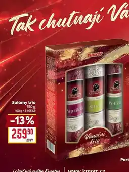 Billa Salámy trio 750 g nabídka