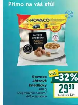 Billa Nowaco Játrové knedlíčky 300 g nabídka