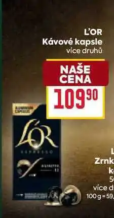 Billa L'OR Kávové kapsle více druhů nabídka