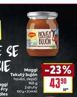 Billa Maggi Tekutý bujón hovězí, slepičí 160 g nabídka