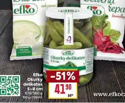 Billa Efko Okurky delikates 5-8 cm 670/360 g nabídka