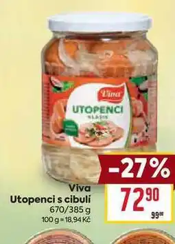 Billa Viva Utopenci s cibulí 670/385 g nabídka
