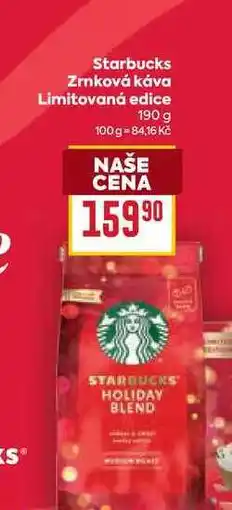 Billa Starbucks Zrnková káva Limitovaná edice 190 g nabídka