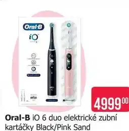 Teta Oral-B iO 6 duo elektrické zubní kartáčky Black/Pink Sand nabídka