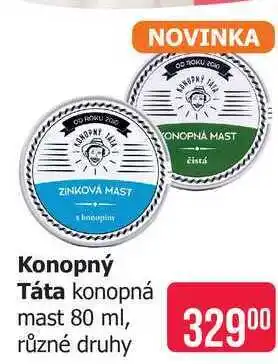 Teta Konopný Táta konopná mast 80 ml, různé druhy nabídka