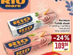 Billa Rio Mare Tuňák steak 3x od 65 g/ od 156 g nabídka