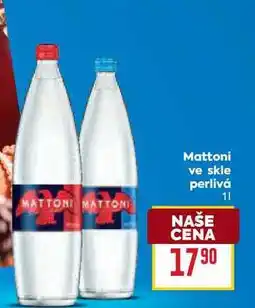 Billa Mattoni ve skle perlivá 1l nabídka